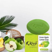 Krea Green Apple and Lemon Soap, Skin Rejuvenating Soap, 100gm