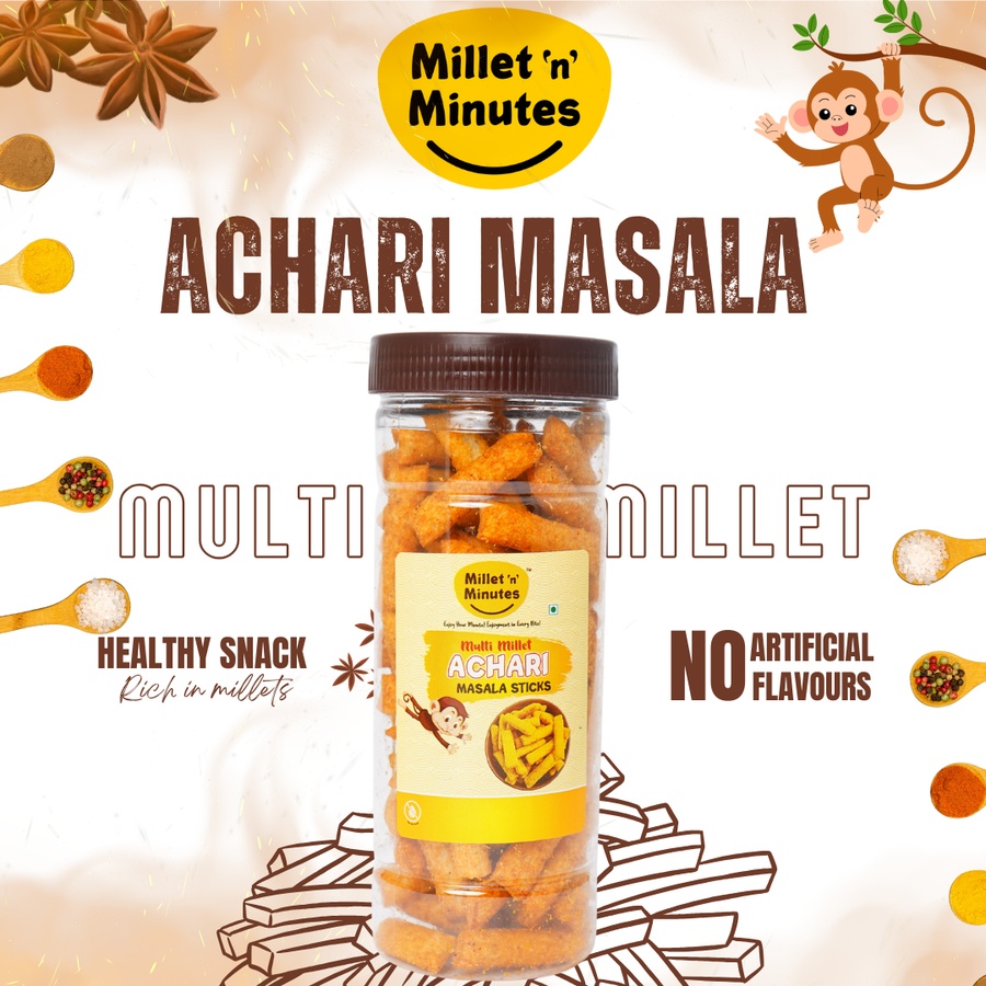 Multi Millet Achari Masala Sticks