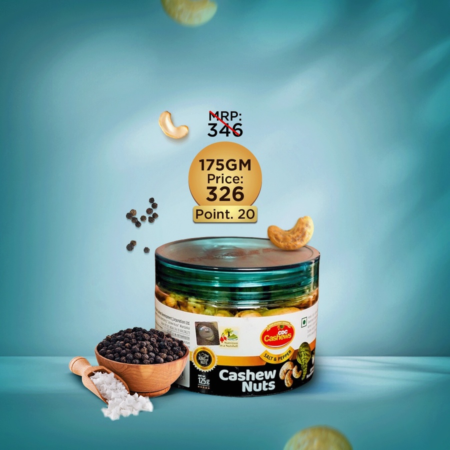 Flavored Cashew (Salt & Pepper) 175gm