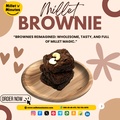 Ragi Brownie with Choco chips ( No Maida) with Jaggery 60g